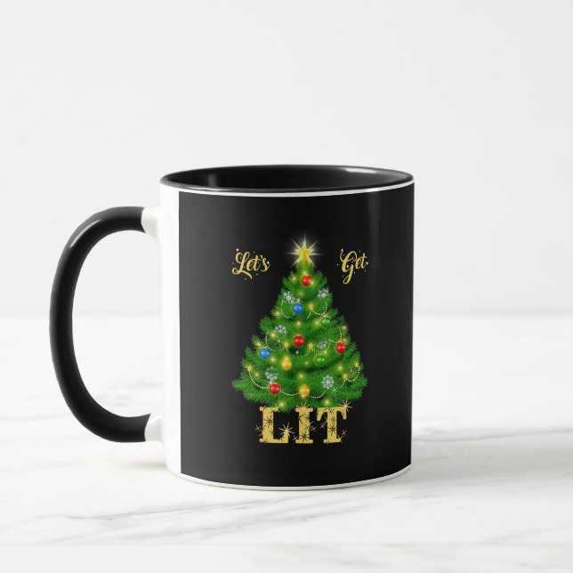 Lasst uns Weihnachten genießen Tasse (Links)