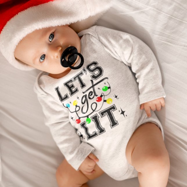 Lasst uns Weihnachten Party Funny - Weihnachten Li Baby Strampler (Von Creator hochgeladen)