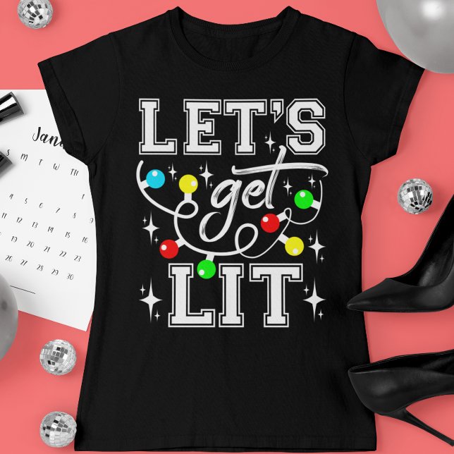Lasst uns Weihnachten Party Funny - Weihnachten Li T-Shirt (Von Creator hochgeladen)