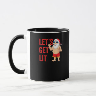 Lasst uns Weihnachten Weihnachten genießen Tasse