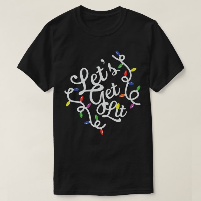 Lasst uns Weihnachten Weihnachten Weihnachten Weih T-Shirt (Design vorne)