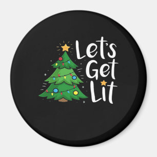 Lasst uns Weihnachtsbaumleuchten Funny Classic seh Magnet