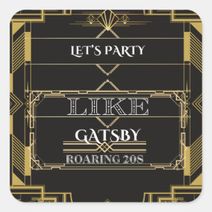 Lasst uns wie Gatsby feiern Sticker