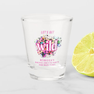 Lasst uns wild werden Cheetah-Junggesellinnen-Absc Schnapsglas