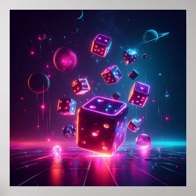 Lasst uns Würfel spielen! Poster (Vorne)