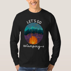 Lasst uns zelten   Lagerfeuer   Sommer   Freunde & T-Shirt