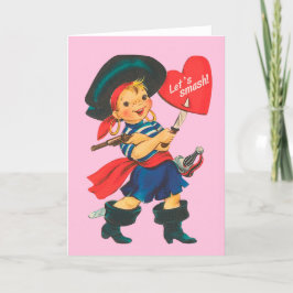 Lasst uns zerschlagen! - Vintage Valentinstag-Tage Feiertagskarte