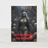 Lasst uns zusammen Halloween feiern.