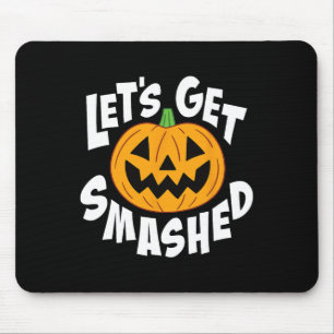 Lasst uns zusammengestrichen lustiges Halloween Pu Mousepad