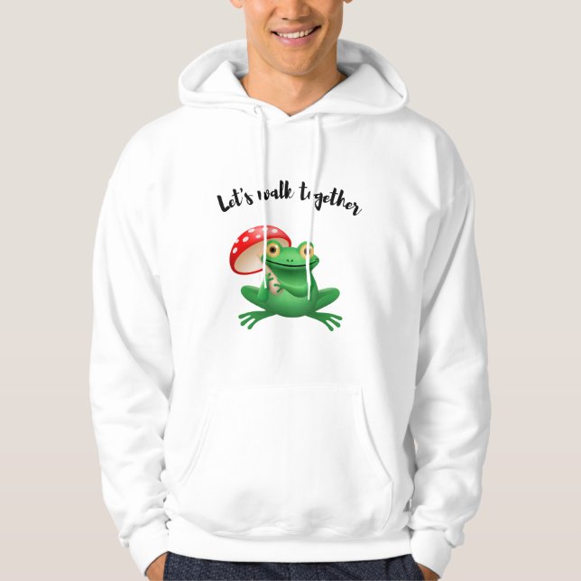Lasst uns zusammenlaufen hoodie (Vorderseite)