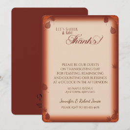 Lässt Versammlung Dank-Erntedank-Einladung geben Einladung