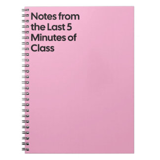 Last 5 Minutes Class Notebook Notizblock