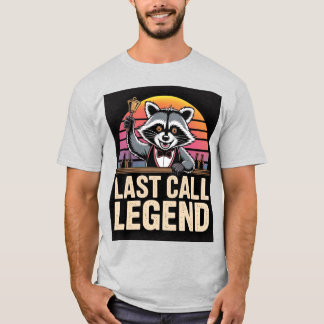 Last Call Legend Raccoon Bartender Shirt