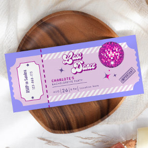 Last Dance Disco Junggeselinnen-Abschied Einladung