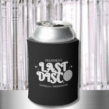 Last Disco Name Retro Silver 70s Bachelorette 