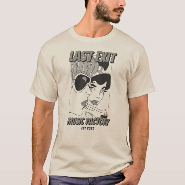 Last Exit Music Factory- Retro Girls-T-Shirt T-Shirt (Vorderseite)
