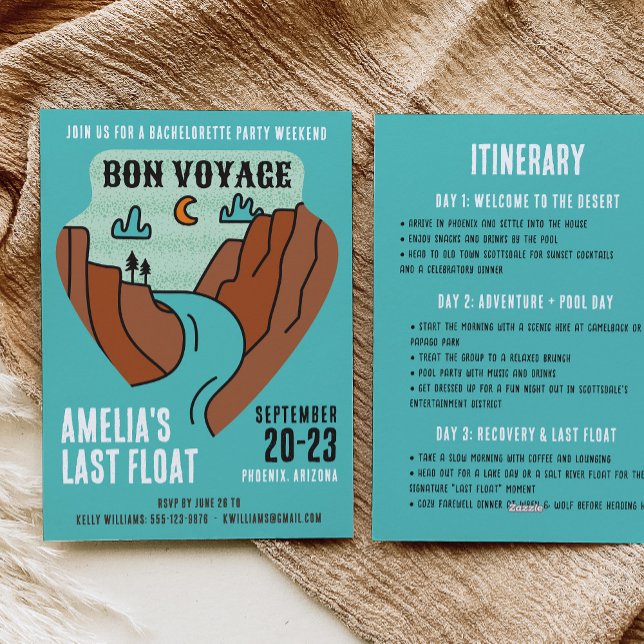 Last Float Bachelorette Party Weekend Invitation Einladung (Von Creator hochgeladen)