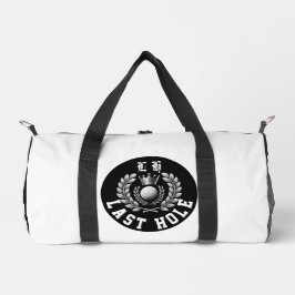 Last Hole Black & White Monogram Crest Duffle Bag