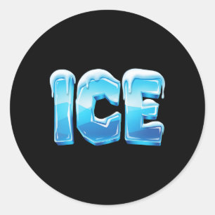 Last Minute für Eis und Feuerlöscher Runder Aufkleber