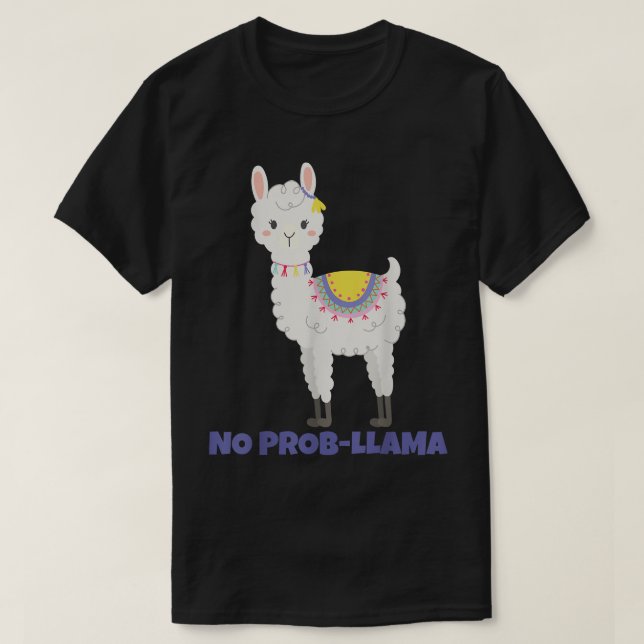 Last Minute Hanukkah No Prob Llama Alpaca Liebhabe T-Shirt (Design vorne)
