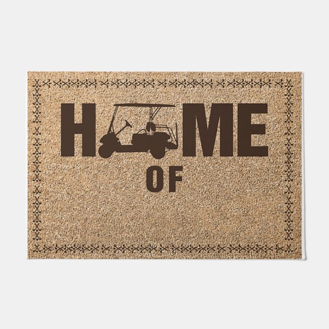 Last Name Custom Door Mat - Welcome Mat Fußmatte (Vorderseite)