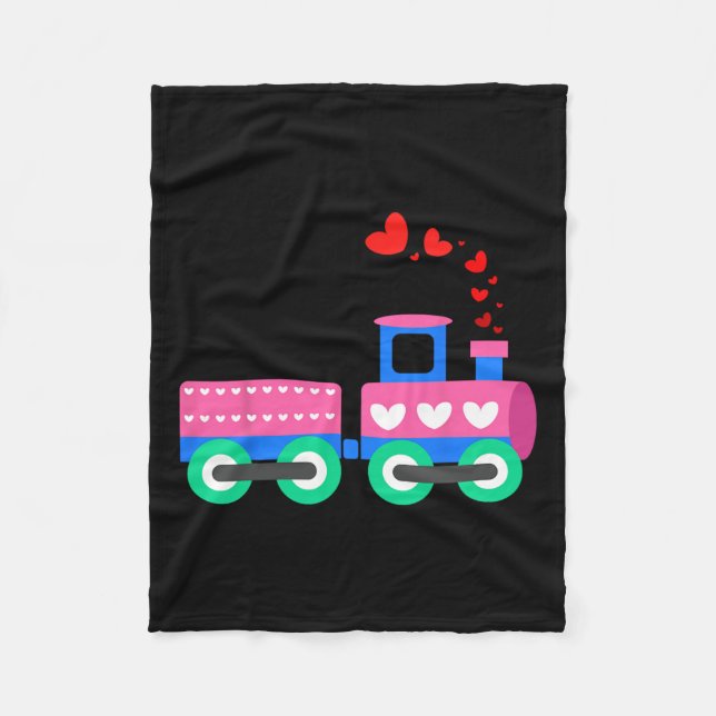 Last of Liebe Train Valentine Day - Train Operator Fleecedecke (Vorderseite)