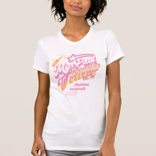 Last Rendez Veuve Pink Orange Bachelorette Bride T-Shirt