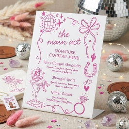 Last Rodeo Bachelorette Party Signature Drink Sockelschild