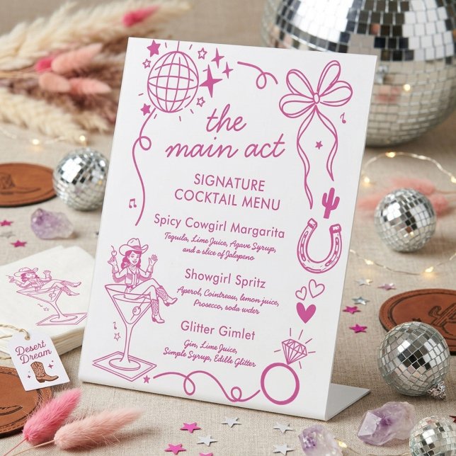 Last Rodeo Bachelorette Party Signature Drink  Sockelschild (Von Creator hochgeladen)