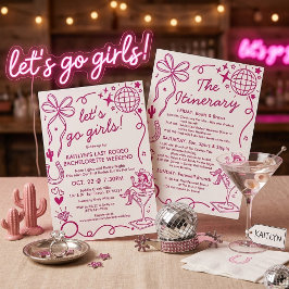 Last Rodeo Cowgirl Bachelorette Weekend Itinerary Einladung