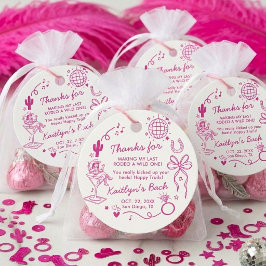 Last Rodeo Disco Cowgirl Bachelorette Party Geschenkanhänger