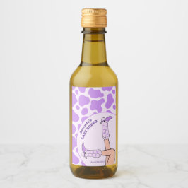 Last Rodeo Lila Cowgirl Brautparty Party Weinetikett