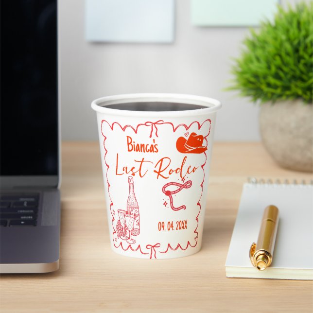 Last Rodeo Nashville Bachelorette Weekend Party Pappbecher (InSitu)
