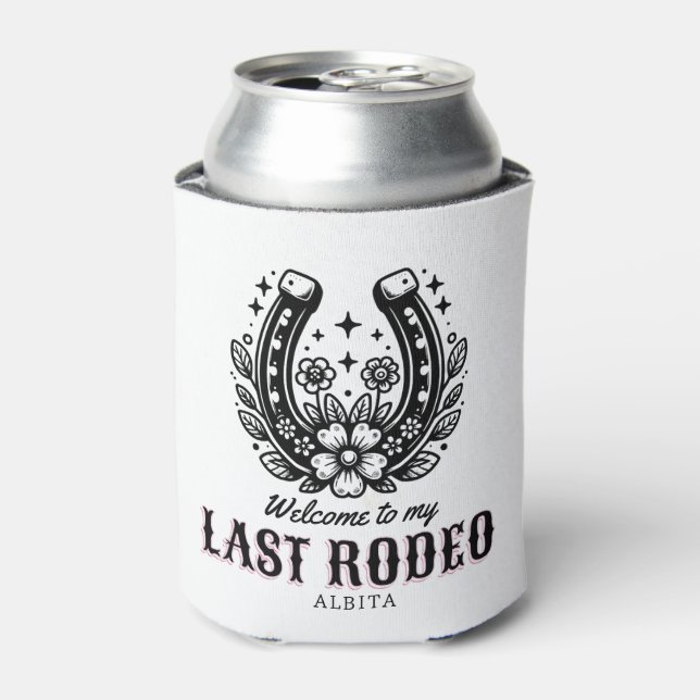 last rodeo western bachelorette party custom name dosenkühler (Kanne Vorderseite)