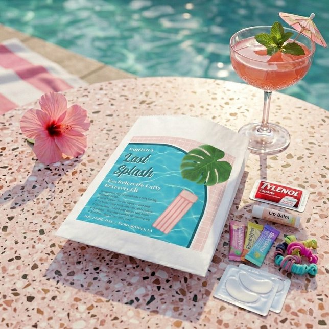 Last Splash Bachelorette Weekend Recovery Kit Geschenktütchen (Von Creator hochgeladen)