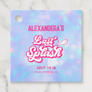 Last Splash Pool Party Bachelorette Geschenkanhänger