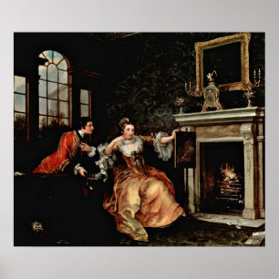 Last Stake der Dame. durch William Hogarth Poster