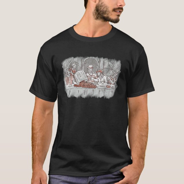 Last Supper Crab Boil Crawfish  Jesus Christian Go T-Shirt (Vorderseite)