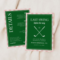 Last Swing Before the Ring Golf Bachelorette