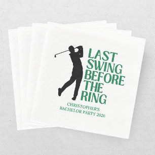 Last Swing Golf Country Club Junggesellenabschied  Serviette
