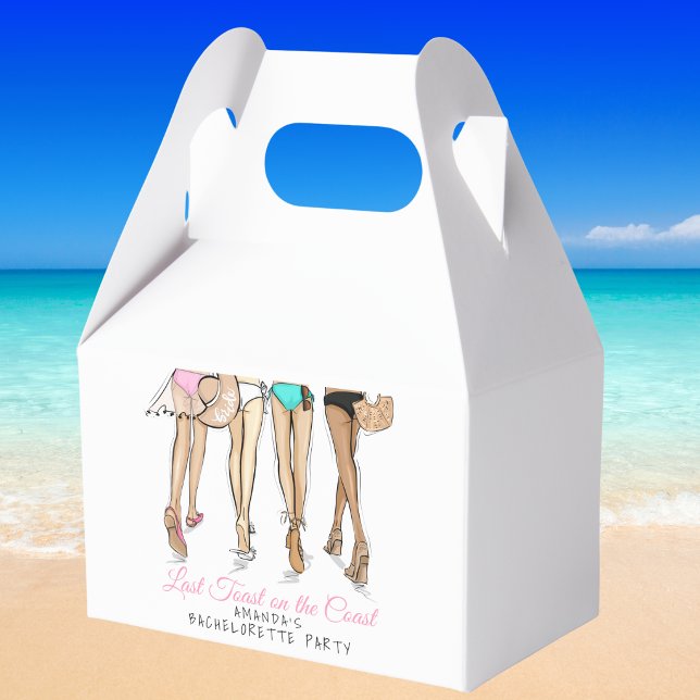 Last Toast on the Coast Beach Bikini Bachelorette Geschenkschachtel (Von Creator hochgeladen)