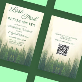 Last Trail Before The Veil Bachelorette Einladung