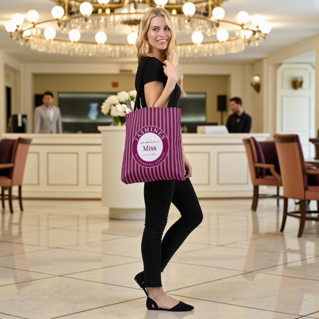 Last Weekend Out Miss Burgundy Taupe Stripes  (Von Creator hochgeladen)