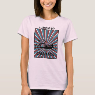 Lastenrad im Auge mit Strahlen und Spruch T-Shirt