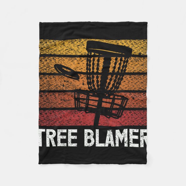 Lästermaul über Bäume Lustiges Disc-Golf-Design  Fleecedecke (Vorderseite)