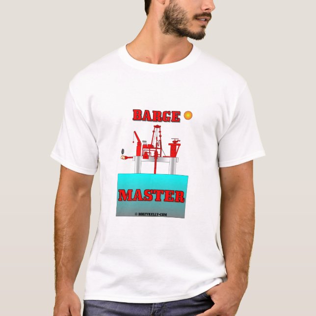 Lastkahn-Meister, Ölplattform-T - Shirt, T-Shirt (Vorderseite)