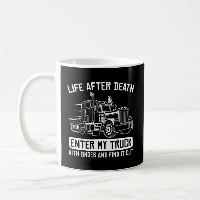 Lastkraftwagen 18 Lastkraftwagenfahrer Kaffeetasse (Links)