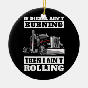 Lastkraftwagen 18 Lastkraftwagenfahrer Keramik Ornament