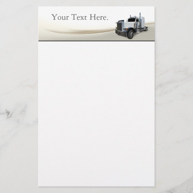 Lastkraftwagen Briefpapier (Vorderseite)