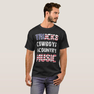 Lastkraftwagen Cowboys und Countrymusik T-Shirt